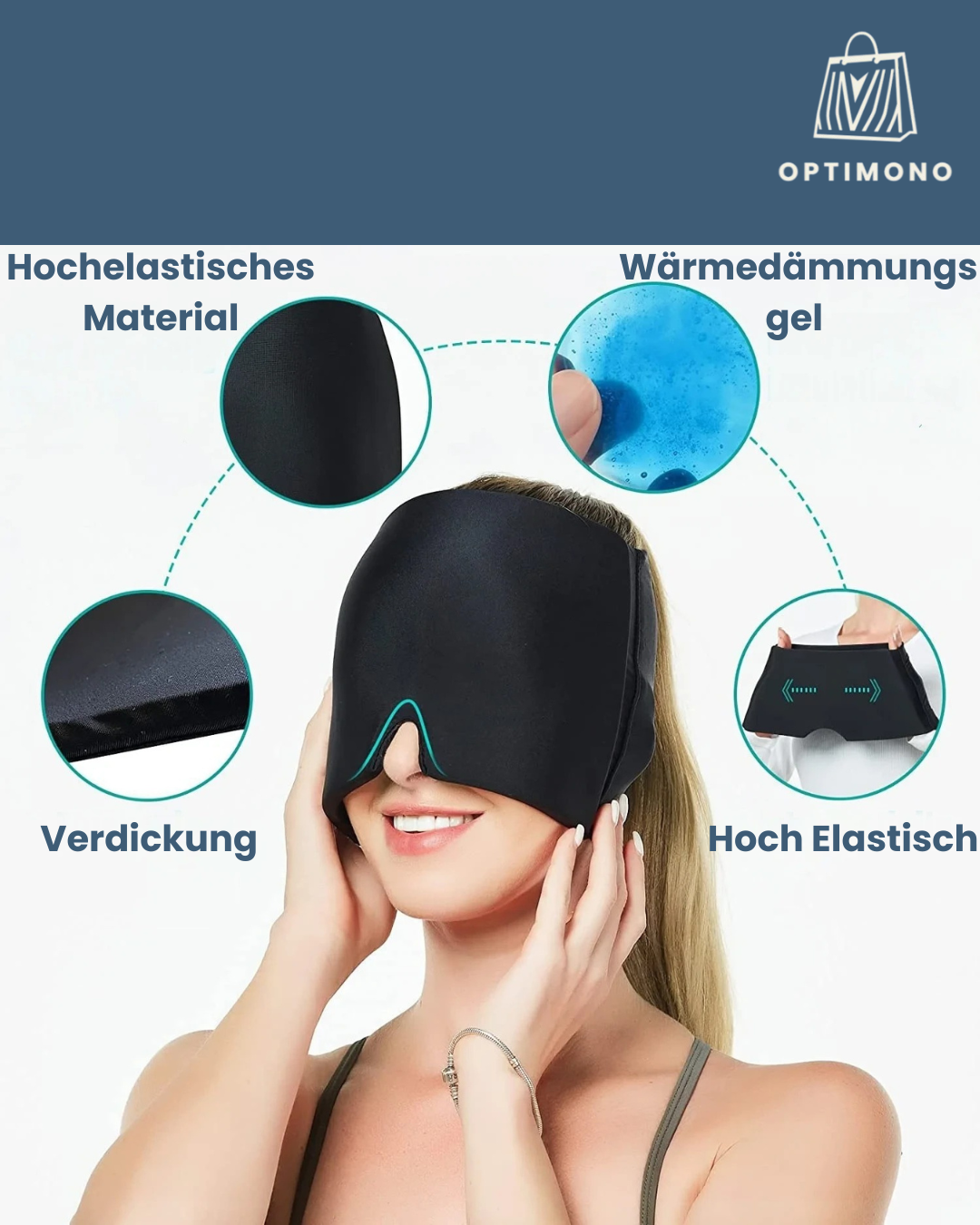 TheraFreezy-Kopfschmerz/Migräne Maske